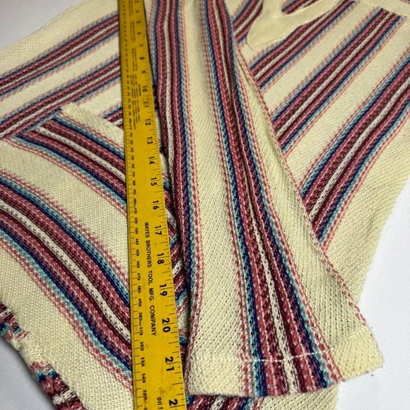 Ethereal Baja Size Small Hoodie Striped  Boho Surf Skater Grunge Festival Indie - Picture 9 of 9